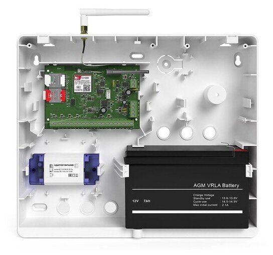 Контакт GSM-5A v.2 Ритм Контрольная панель с внешней антенной в корпусе под АКБ 7 Ач