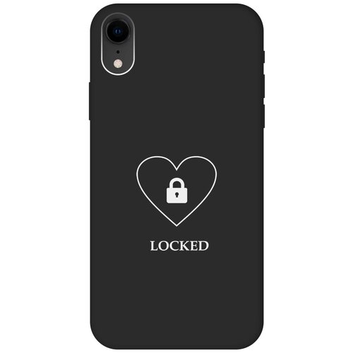 Силиконовый чехол на Apple iPhone XR / Эпл Айфон Икс Эр с рисунком Locked W Soft Touch черный силиконовый чехол на apple iphone xr эпл айфон икс эр с рисунком locked