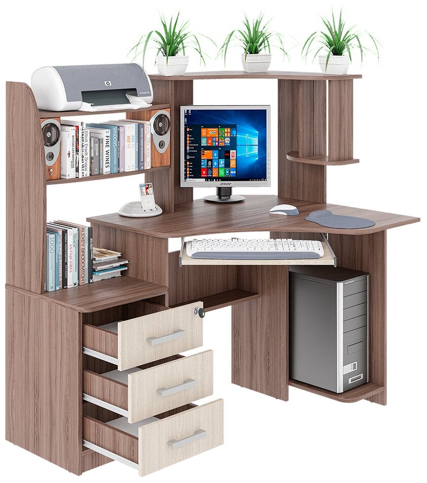 фото Стол компьютерный угловой СК-39 / Стол для школьника угловой (универсальная сборка)