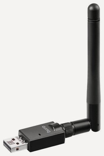 Изображение товара Адаптер USB Buro BU-BT50C Bluetooth 5.0+EDR class 1 100м черный (1395358)
