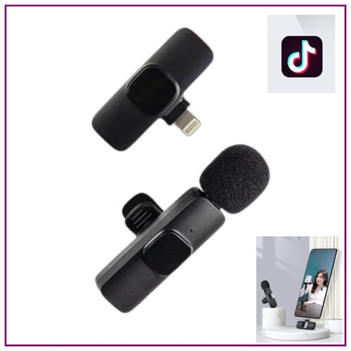 Петличный микрофон PROFESSIONAL INTERVIEW К9 Микрофон с поддержкой Bluetooth Беспроводная петличка для записи звука Черный 170000₽