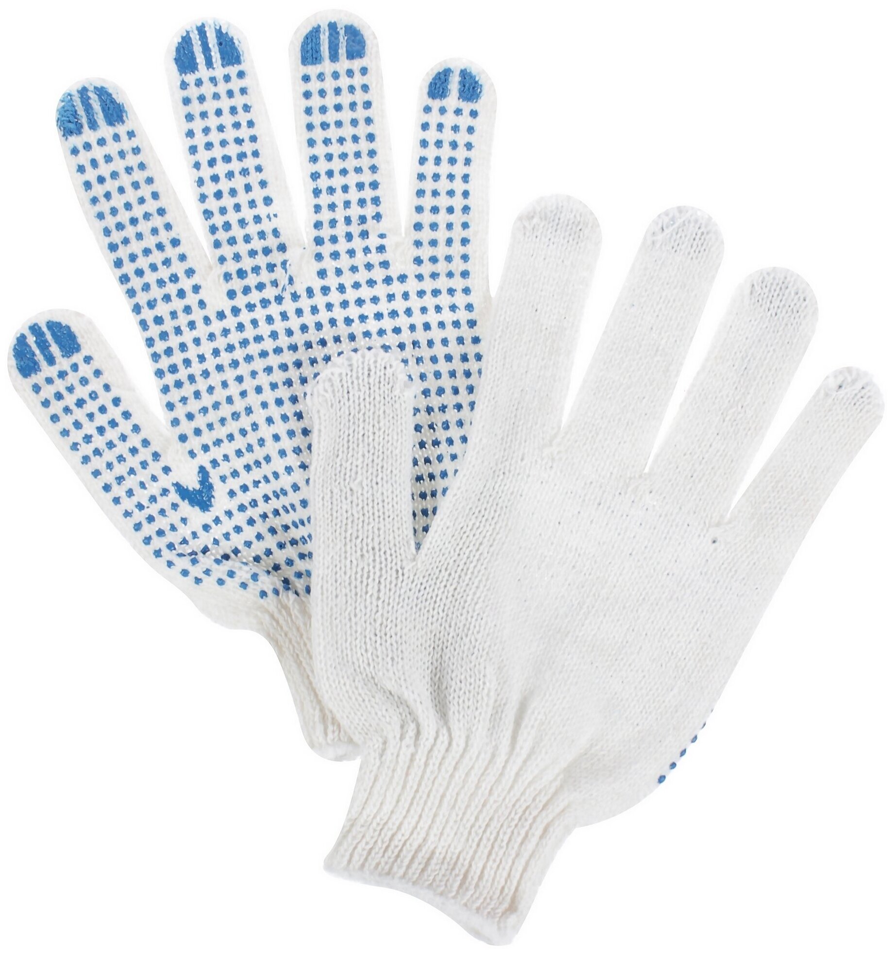 Набор перчаток х/б с ПВХ, 6 пар в упаковке Леруа Мерлен - фото №8