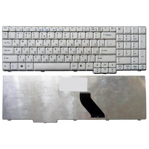 Клавиатура keyboard NSK-AFC2R для ноутбука Acer Aspire 5737 6530 7000 7100 7104 7110 7111 7112 7113 7114 7116 белая 1044₽