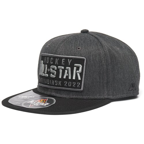 фото Бейсболка atributika & club, размер 54-57, серый, черный