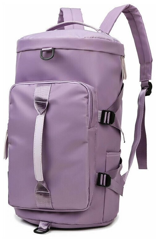 Стильная спортивная сумка - рюкзак - фиолетовый - с отделением для обуви и мокрых вещей - для фитнеса, путешествий и на каждый день