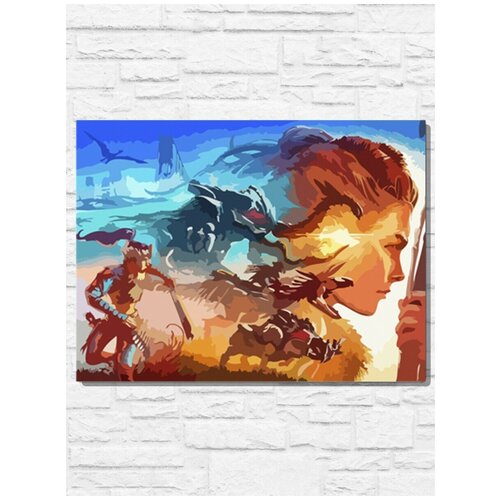 Картина по номерам на холсте Игра Horizon Zero Dawn Forbidden West - 9176 Г 30x40