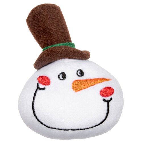 Игрушка Triol NEW YEAR Снеговик в шляпке для собак мягкая 11см