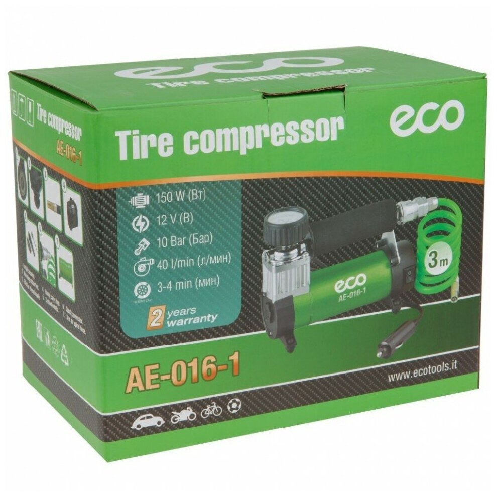 Автомобильный компрессор Eco - фото №3