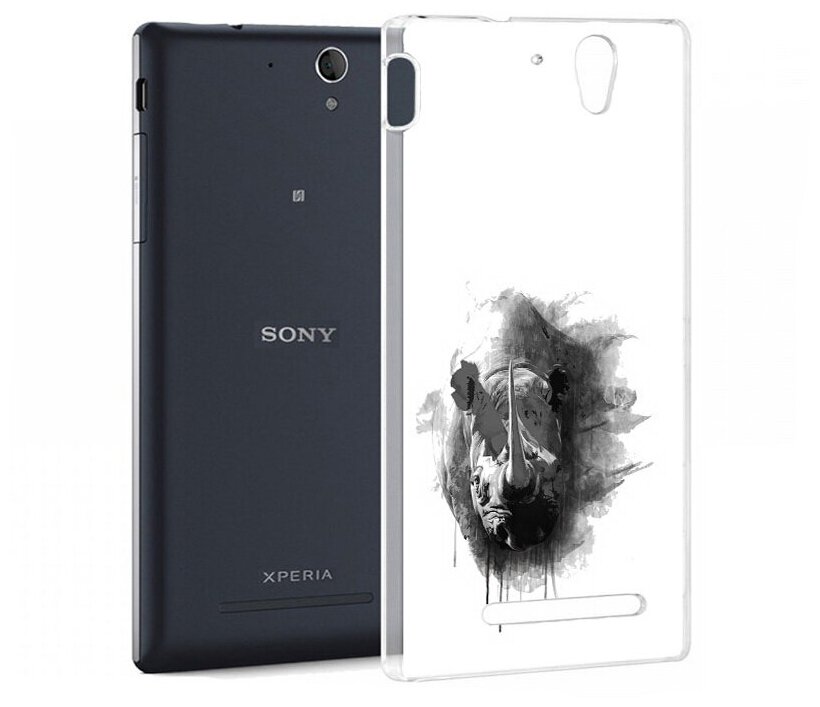 Чехол задняя-панель-накладка-бампер MyPads носорог для Sony Xperia C5 Ultra/C5 Ultra Dual противоударный
