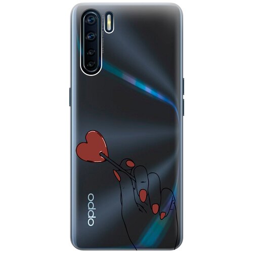 Силиконовый чехол на OPPO A91, Reno3, Оппо А91, Рено 3 с 3D принтом Heartbreaker прозрачный силиконовый чехол на oppo a91 reno3 оппо а91 рено 3 с 3d принтом amazing callas прозрачный