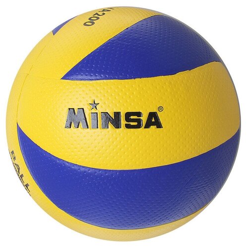 фото Мяч волейбольный minsa, pu, клееный, 18 панелей, размер 5