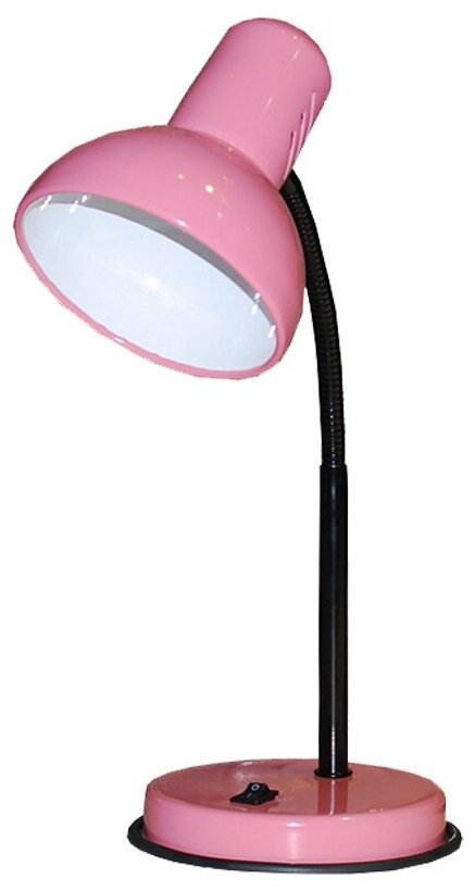 фото Светильник Трансвит HT 2077A (лампа накаливания, Е27, гибкая стойка) нежно-розовый (НТ 2077А н-роз)
