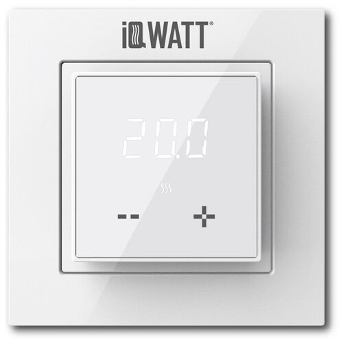 Терморегулятор теплого пола IQ Thermostat D, программируемый, электронный, адаптер рамки серии Legrand