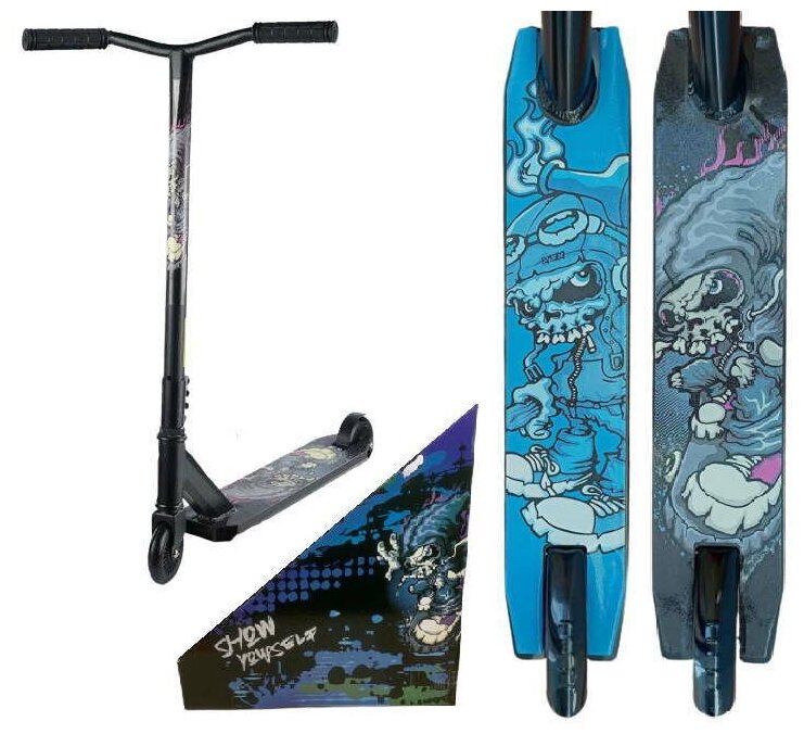 фото Самокат трюковый Show Yourself с принтом в коробке. GT-301B1
