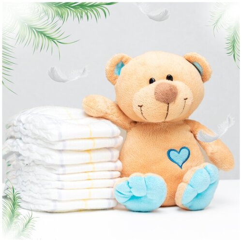 Пробники микс подгузников для новорождённых 0-6 кг топовых брендов 10 шт, набор для сумки в роддом, маме