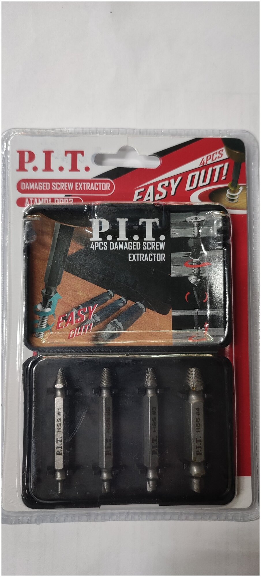 фото Набор экстракторов для шуруповерта P. I. T. 4 шт
