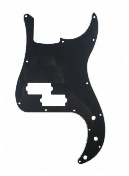 Панель для оригинального Fender Precision Bass US/Mexico PARTS MX0356 для 4-струнных трехлойная цвет черный