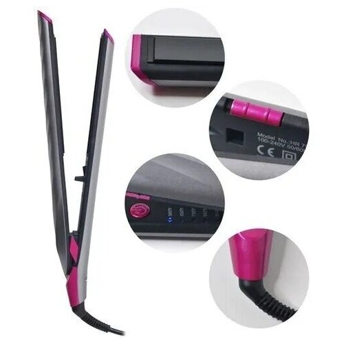 Выпрямитель для волос Rozia HR-791 черный малиновый 265500₽