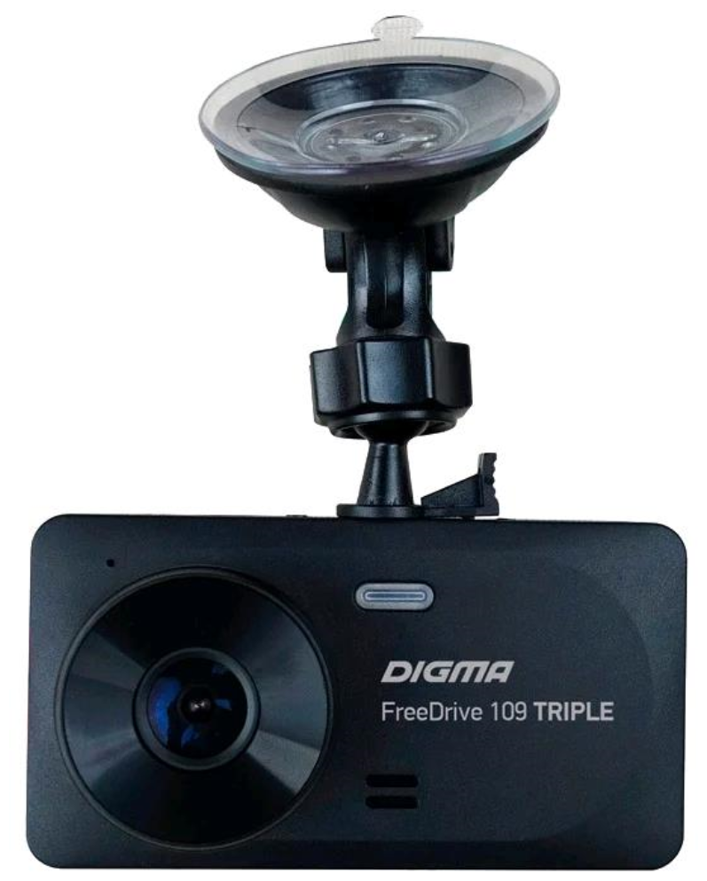 Видеорегистратор DIGMA FreeDrive 109 TRIPLE, черный [fd109t] - фото №6