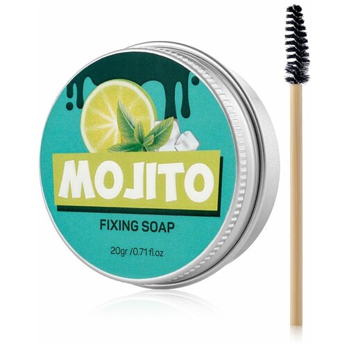 Фиксатор мыло/гель для укладки и фиксации бровей BROW SOAP (Mojito)