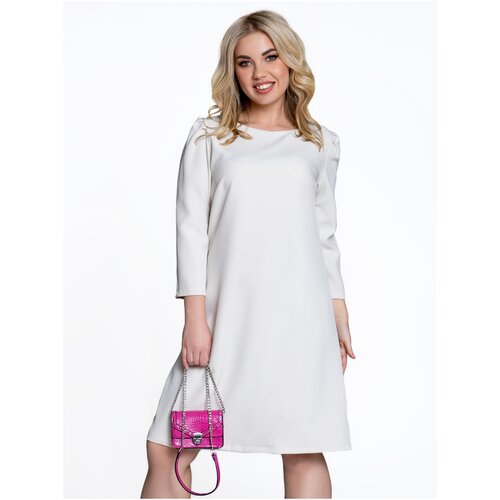 фото Платье with street, размер 54, бежевый