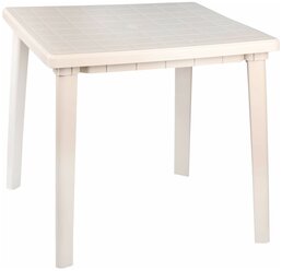 Мебель из пластика (альтернатива М8154 стол 800х800х740мм квадратный (бежевый))