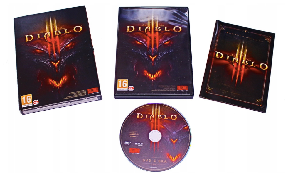 Diablo III DVD-box Польское издание (без ключа активации). Сувенир