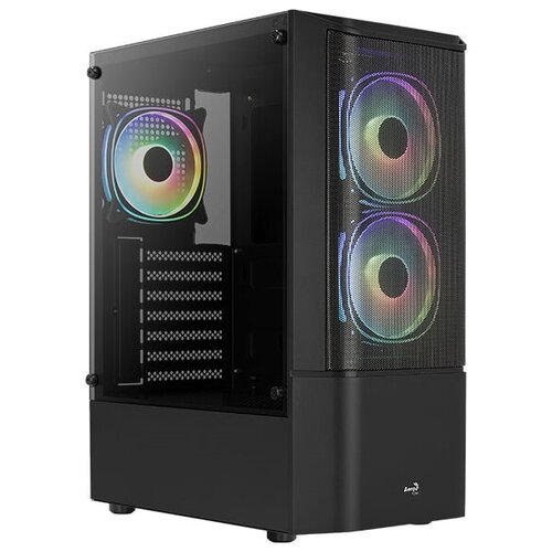 Корпуса для ПК AeroCool Корпус Aerocool Quantum Mesh-G-BK-v2 черный без БП ATX 3x120mm 2x140mm 1xUSB2.0 2xUSB3.0 audio bott PSU