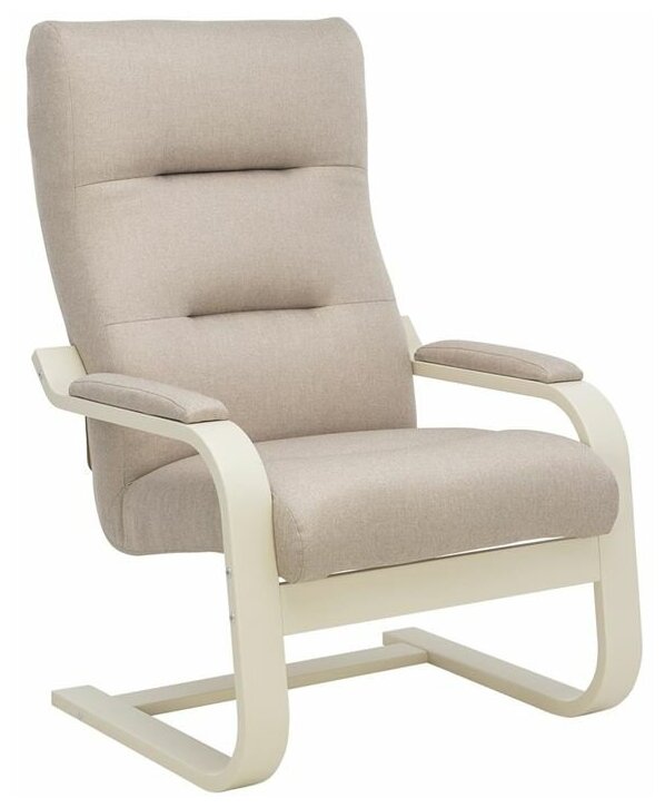 Кресло Leset Оскар, Слоновая кость, ткань Малмо 05 - фотография № 10