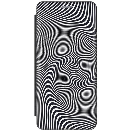 Чехол-книжка на Samsung Galaxy A5 (2016), Самсунг А5 2016 c принтом Черно-белая иллюзия черный чехол книжка на samsung galaxy a5 2016 самсунг а5 2016 c принтом черно белый виток черный
