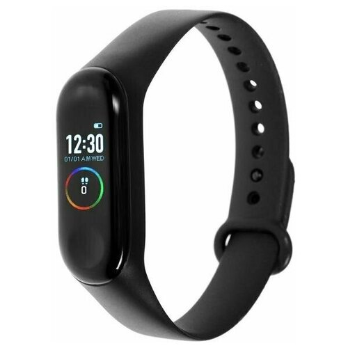 Фитнес-браслет LuazON LF-05 096 цветной дисплей пульсометр оповещения шагомер черный 157700₽