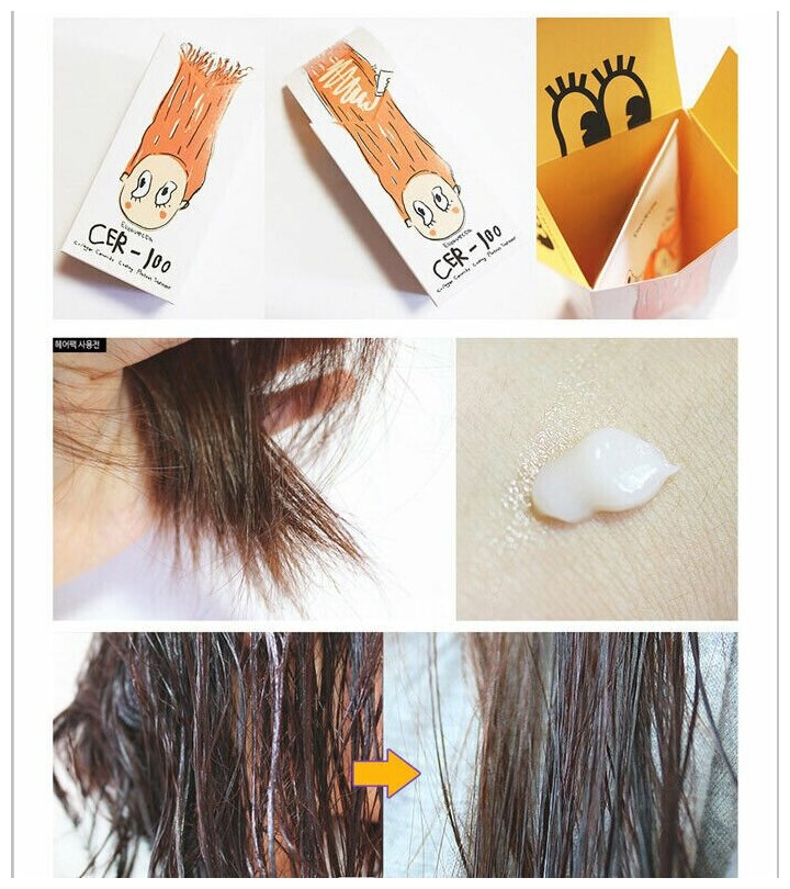 Маска Elizavecca для восстановления сухих и повреждённых волос Collagen Ceramide Coating Protein Treatment, 100 мл - фото №12
