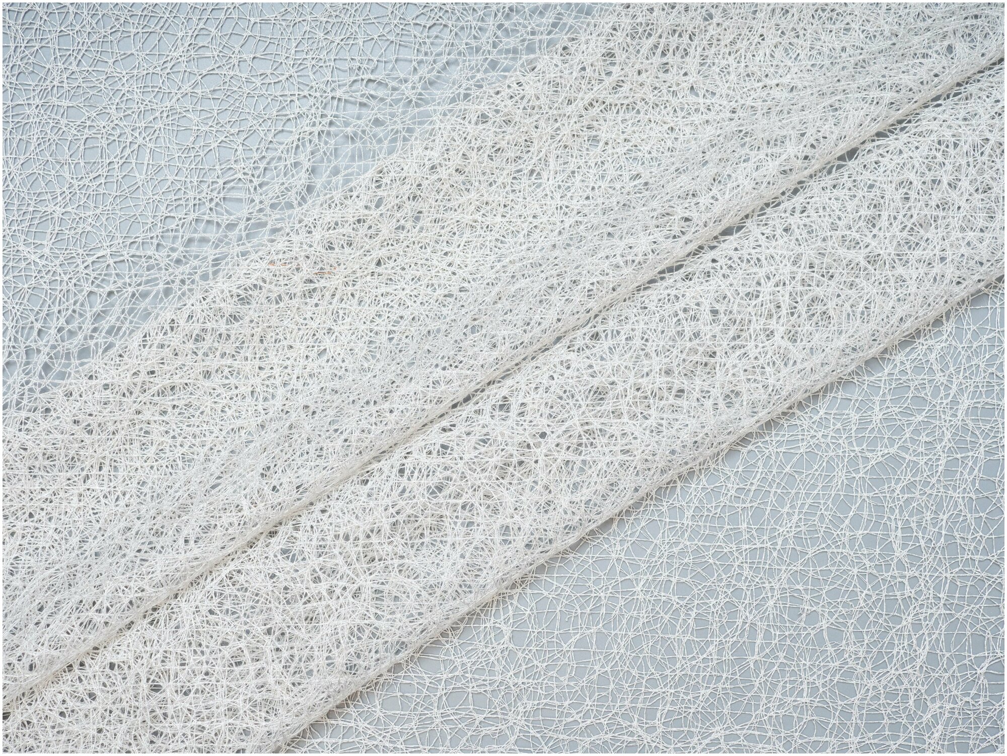 Тюль Паутинка высота 260 см, ширина 300 см, цвет белый, на шторной ленте - фотография № 6