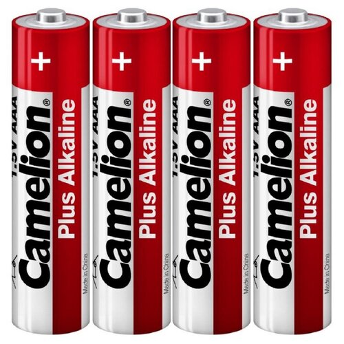 Батарейка Camelion AAA/LR 03 Plus Alkaline SP-4 1.5В(4 шт в уп.), 1 шт. батарейка camelion aa 4 шт 2 уп