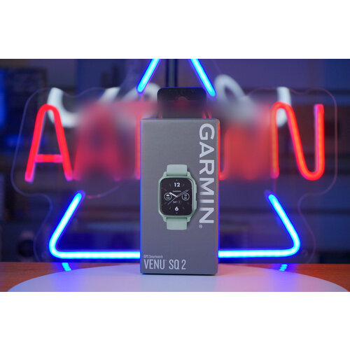 Garmin Venu Sq 2 - Алюминиевый безель цвета Mint Metallic с корпусом Cool Mint и силиконовым ремешком 34971₽