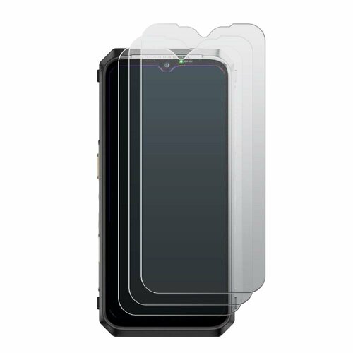 Комплект из 3-х защитных гибридных стекол матовых Krutoff для Ulefone Armor 19T