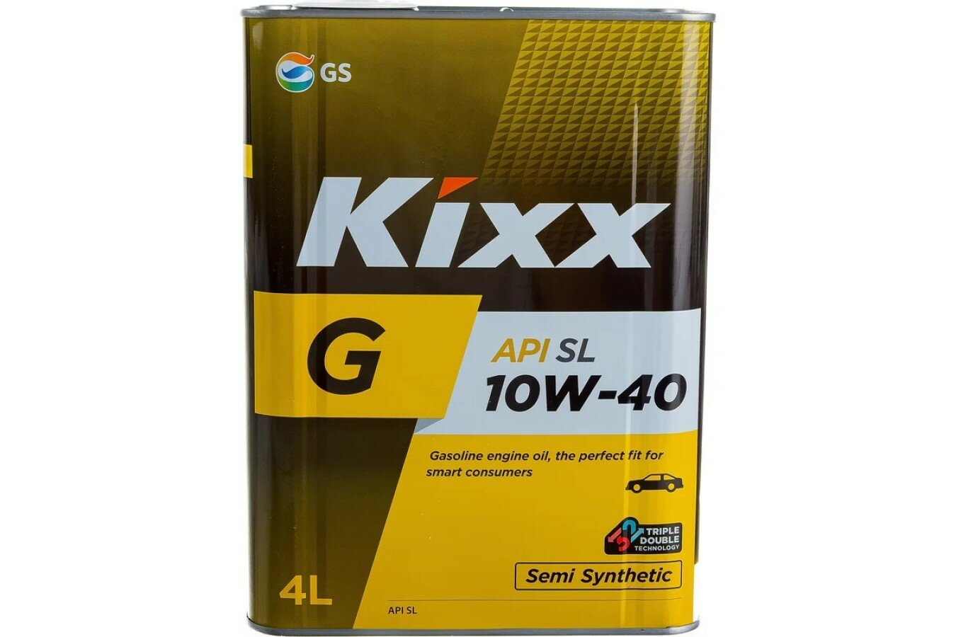 Полусинтетическое моторное масло Kixx Gold SL 10W-40, 4 л, 1 шт. — фото 1
