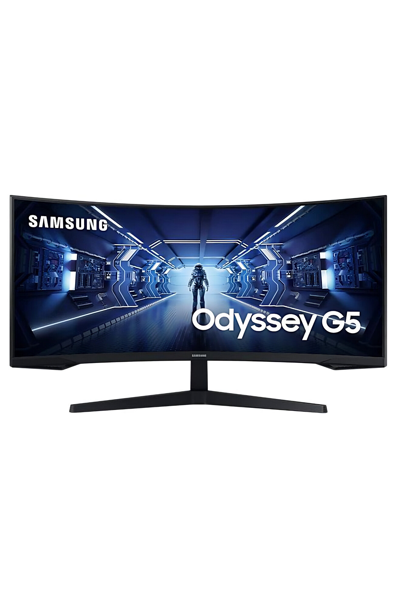 Монитор 34" Samsung Odyssey G5 C34G55TWWI, 3440х1440, 165 Гц, VA, черный (lc34g55twwixci) — фото 1