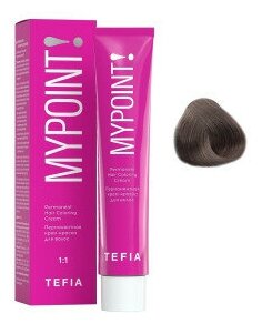 Tefia Mypoint Color перманентная крем-краска для волос, 8.17 светлый блондин пепельно-фиолетовый, 60 мл — фото 1