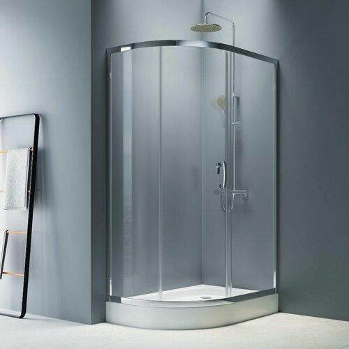 Изображение товара Душевой уголок AM.PM Like 120x80 см, стекло прозрачное, профиль матовый хром, без поддона