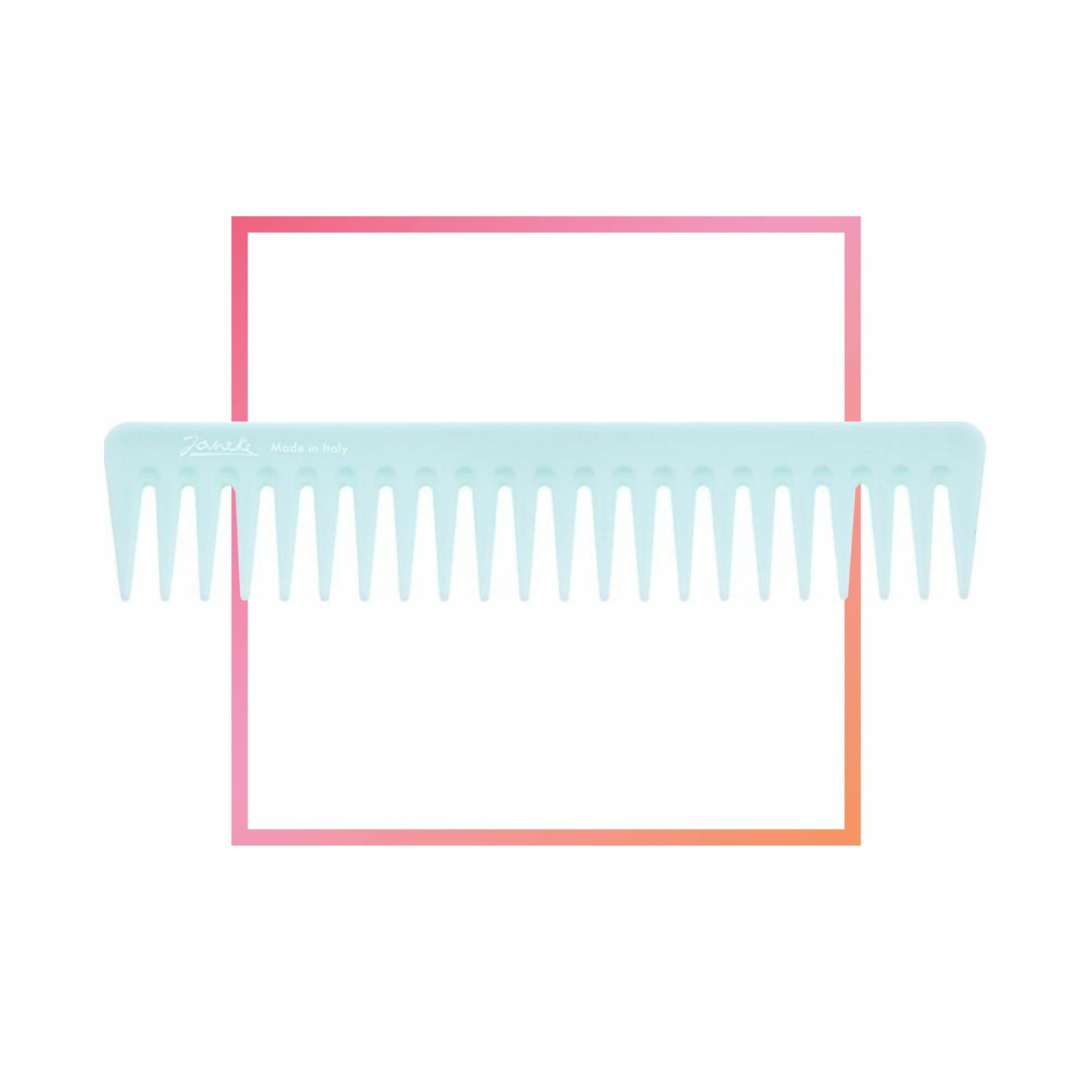 Janeke Щетка для волос Supercomb Fluo голубая — фото 1