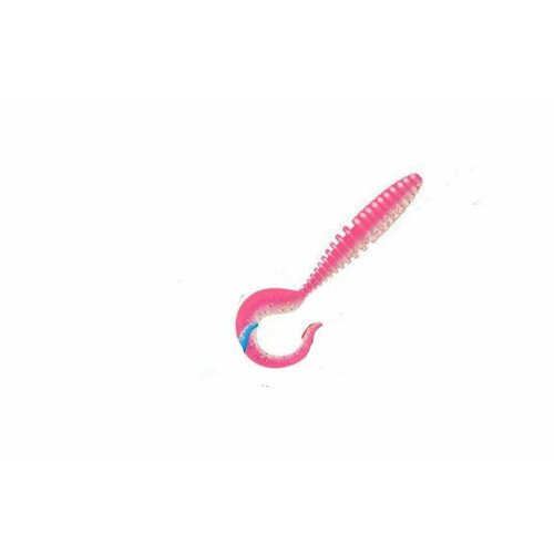 Приманка ZUB-TWIST 75 мм, 6 шт, цвет 038 розовый верх-натурал низ