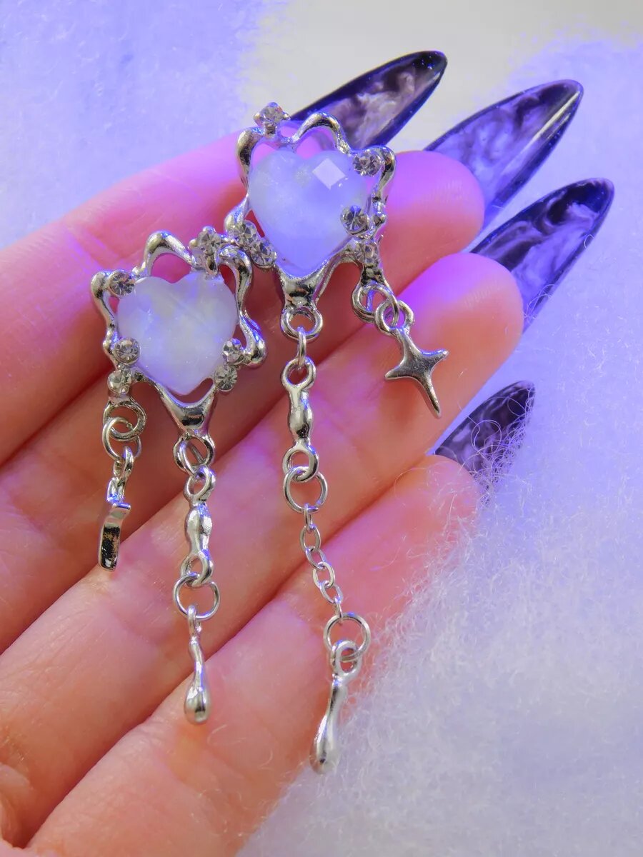 Серьги KOSTYUKOV, фианит, серебристый/белый