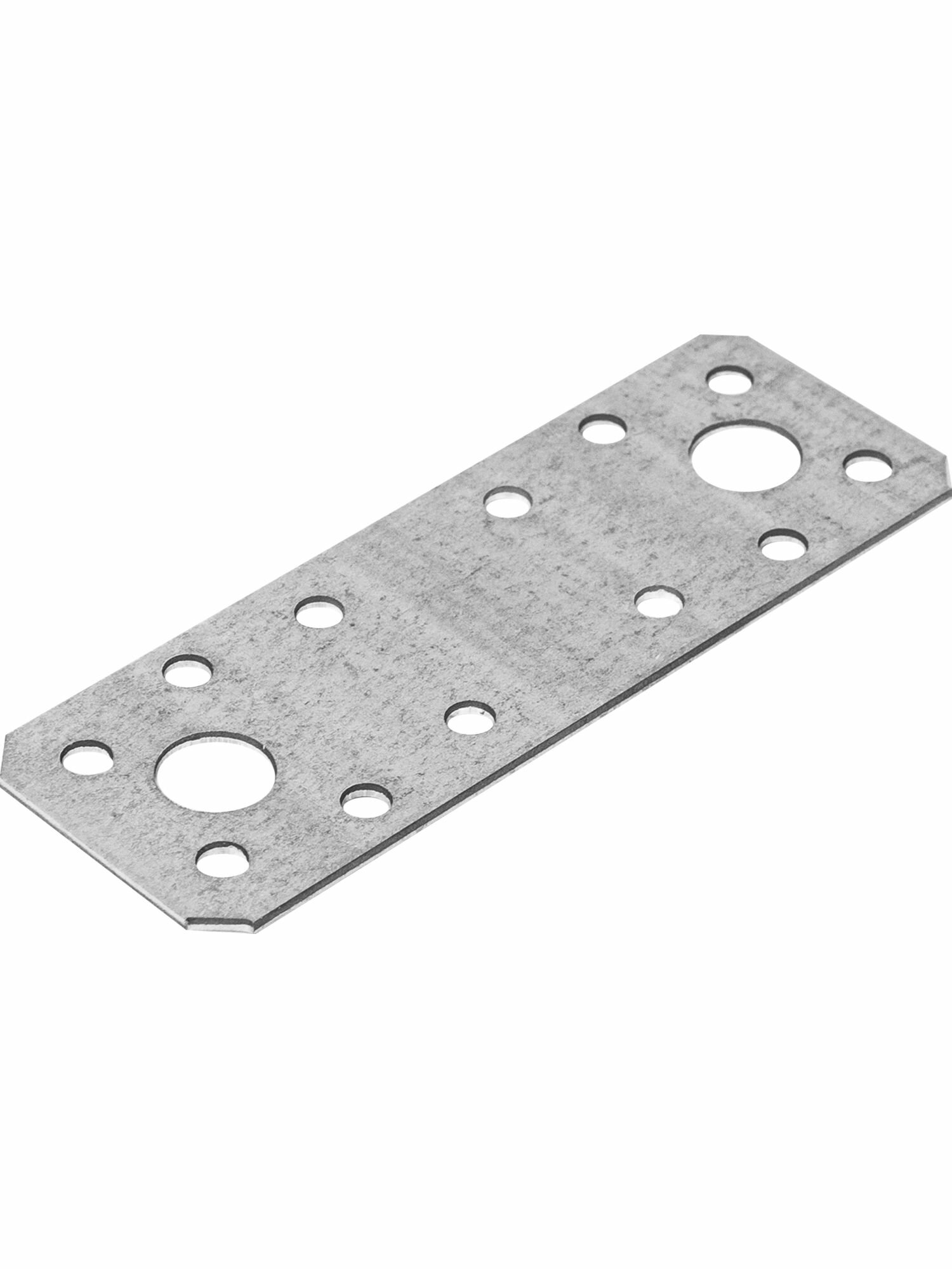 Пластина крепежная КР 100x35x1.8 оцинкованная сталь цвет серебро