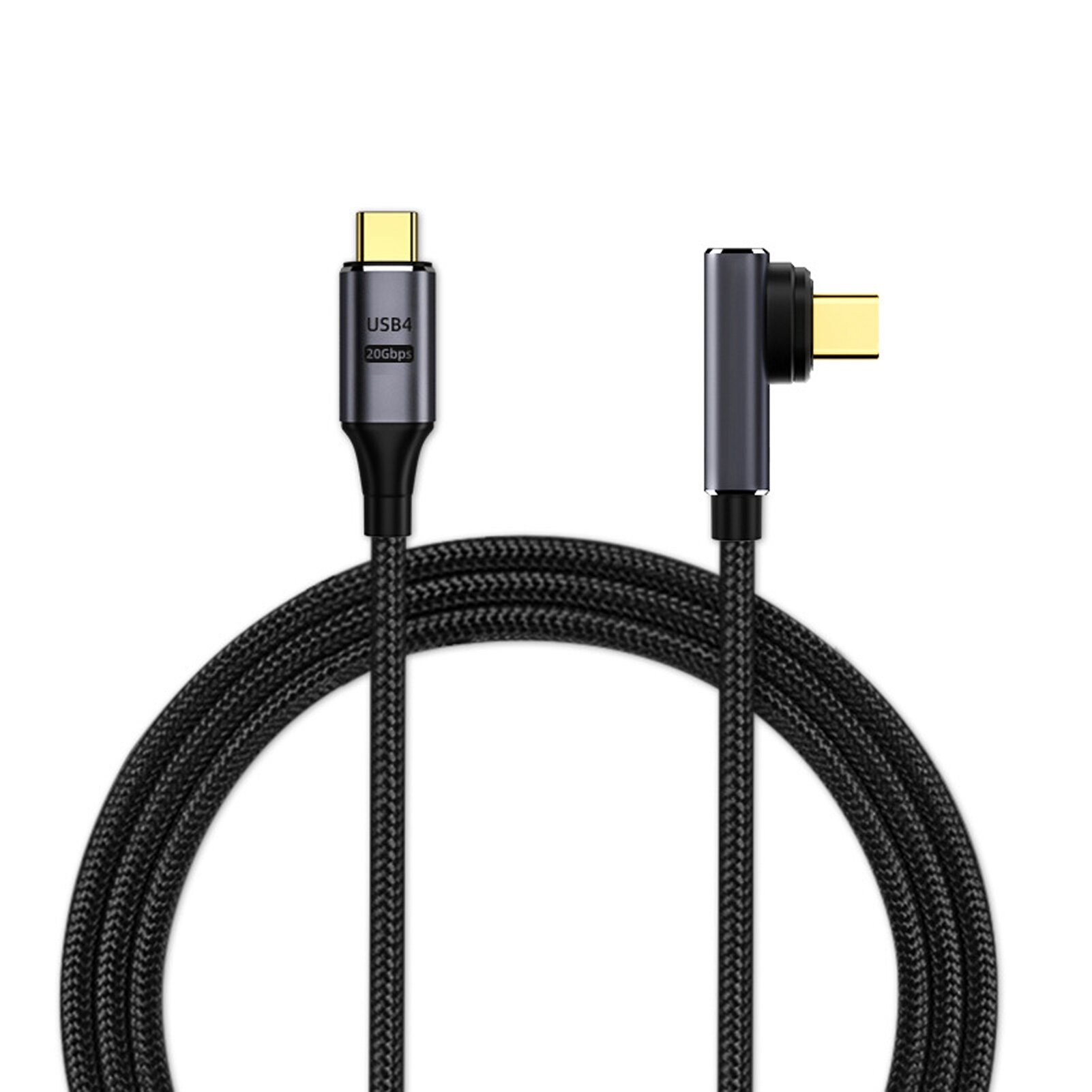 USB C до USB C кабель с магнитным соединением, 2 м, PD 100W, 20Gbps, для быстрой зарядки