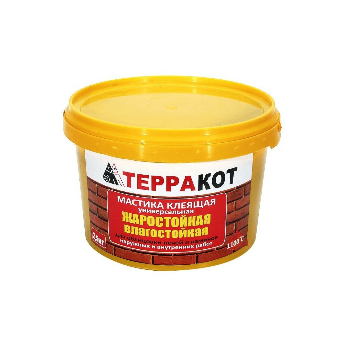 Терракот мастика клеящая жаростойкая для внутренних работ (25кг)