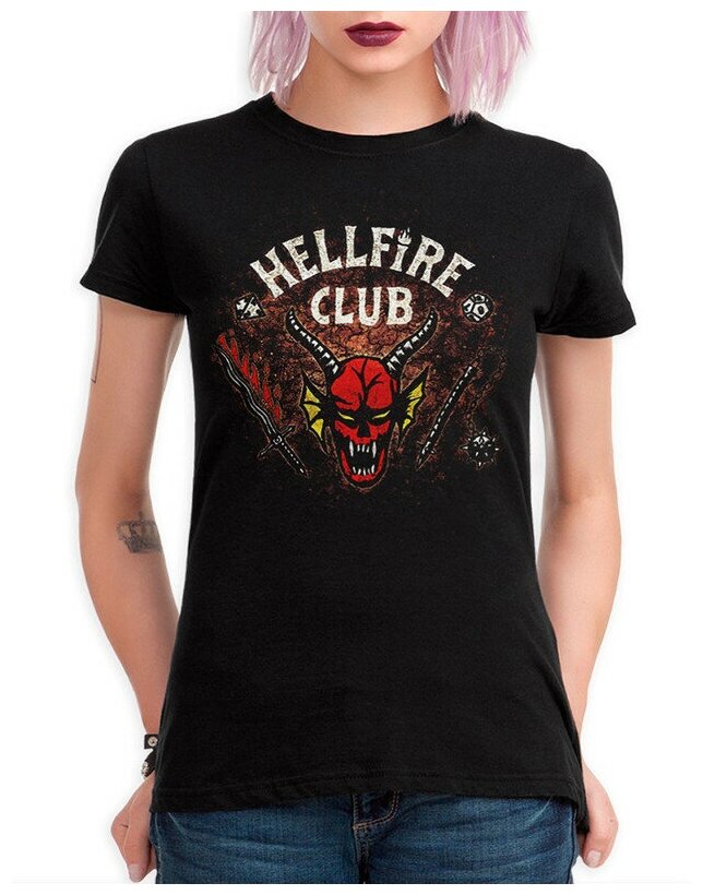 Футболка Design Heroes Очень Странные Дела - Hellfire Club 