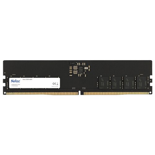 Модуль памяти DDR5 16GB Netac NTBSD5P48SP-16 Basic PC5-38400 4800MHz CL40 1.1V