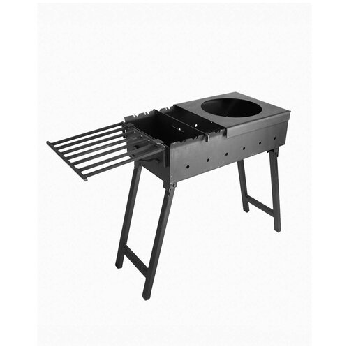 Комплект с мангалом №62 Мангал складной 600-2 мм., делитель топки, полка-решетка, подказанник