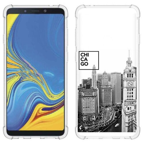 чехол задняя панель накладка бампер mypads черно белый чикаго для samsung galaxy a9 2018 sm a920f samsung galaxy a9s противоударный Чехол задняя-панель-накладка-бампер MyPads черно белый чикаго для Samsung Galaxy A9 (2018) SM-A920F/Samsung Galaxy A9s противоударный